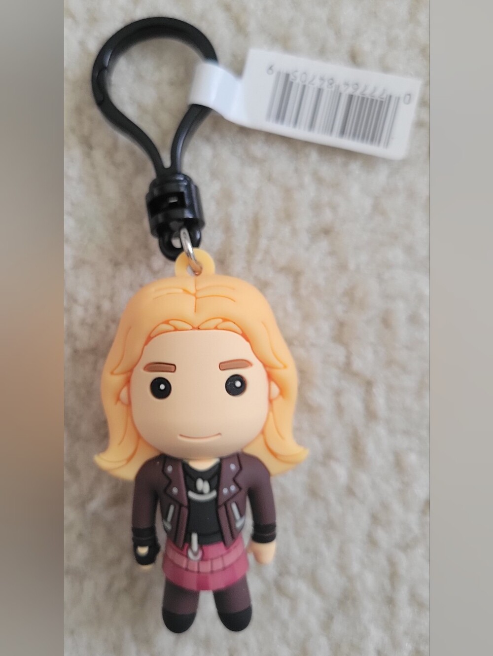 Disney Blonde Character Keychain in Pink and Black
